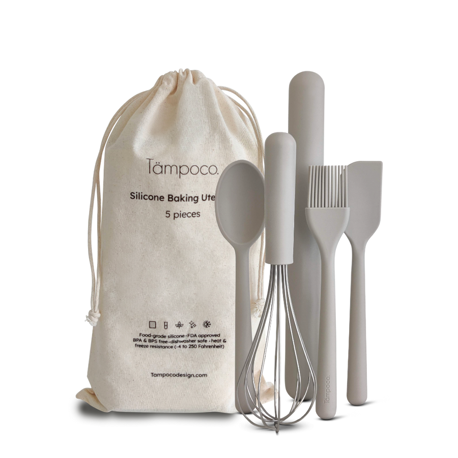 5-Piece Stone-Colored Kid's Baking Set | Tämpoco Design | Tiny Tastemakers @ Spice Craze®