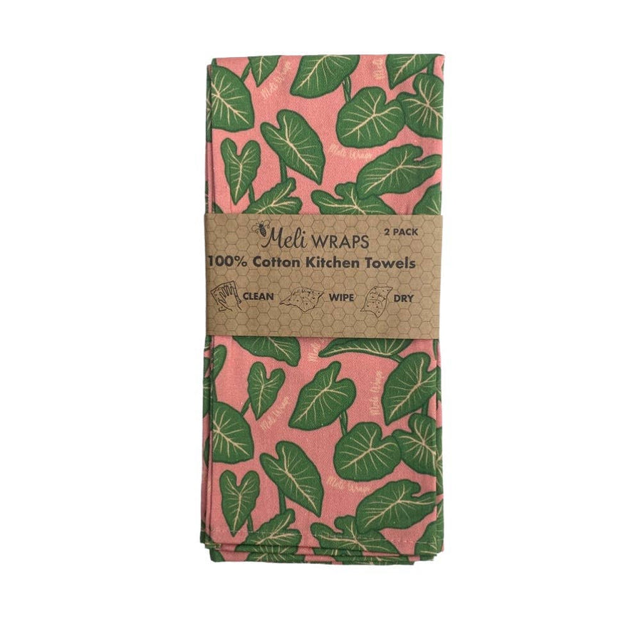 Set of Two Kalo Print Dish Towels | Meli Wraps® | Aprons & Linens @ Spice Craze®