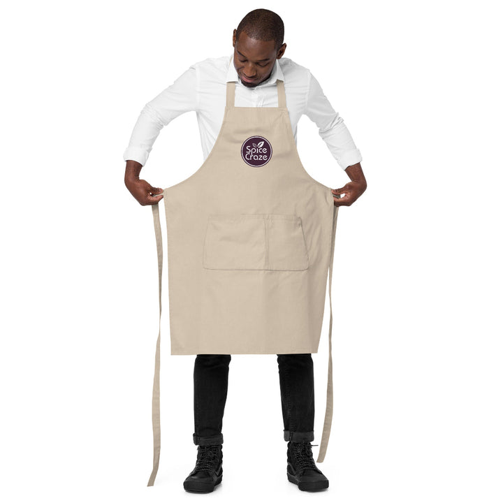 Eggplant-Colored Logo Organic Cotton Apron | Spice Craze® Merch @ Spice Craze®