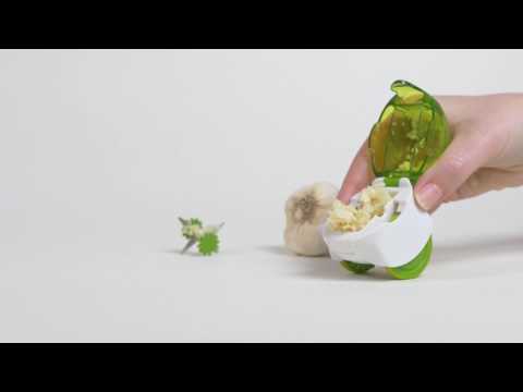 Video of GarlicZoom® Garlic Chopper | Chef'n® | Prepping & Cooking @ Spice Craze®