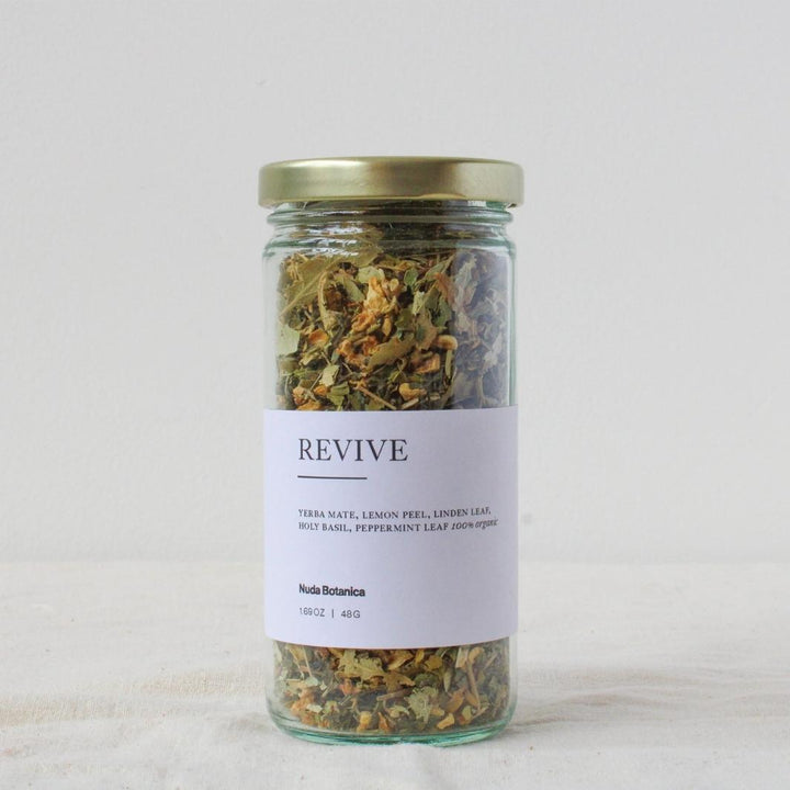 Revive - Organic Loose Leaf Tea in Reusable Jar | Nuda Botanica | Matcha, Chai, & Teas @ Spice Craze®
