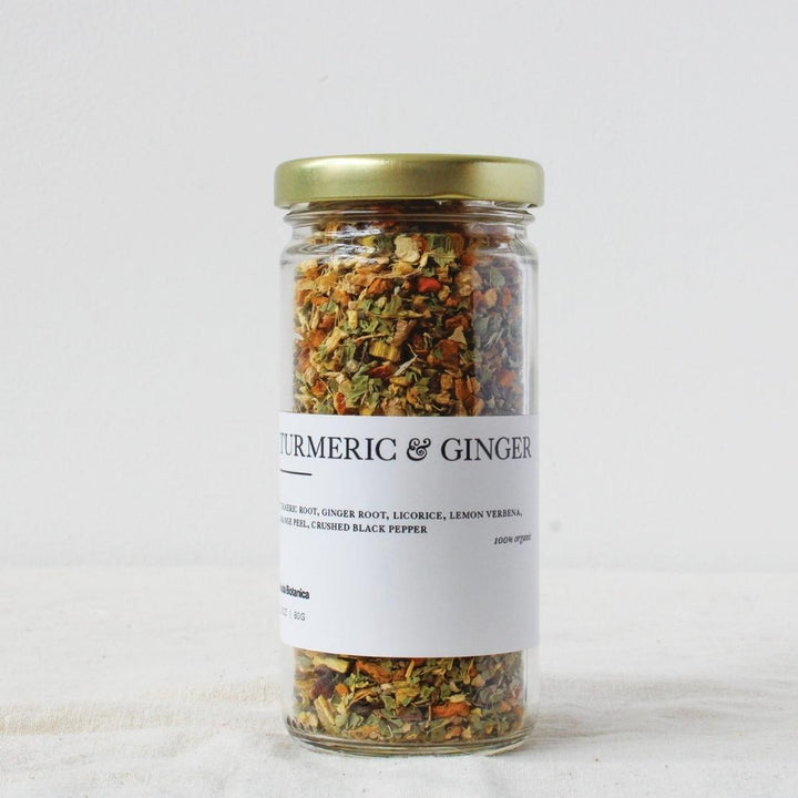 Turmeric & Ginger - Organic Herbal Tea in Its Reusable Jar | Nuda Botanica | Matcha, Chai, & Tea @ Spice Craze®