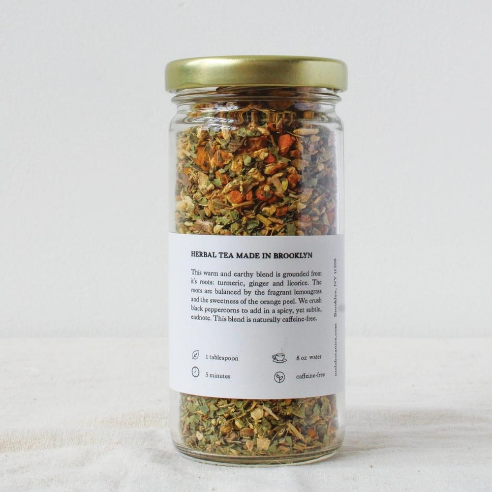 Description and Preparation Guidelines for Turmeric & Ginger - Organic Herbal Tea | Nuda Botanica | Matcha, Chai, & Tea @ Spice Craze®