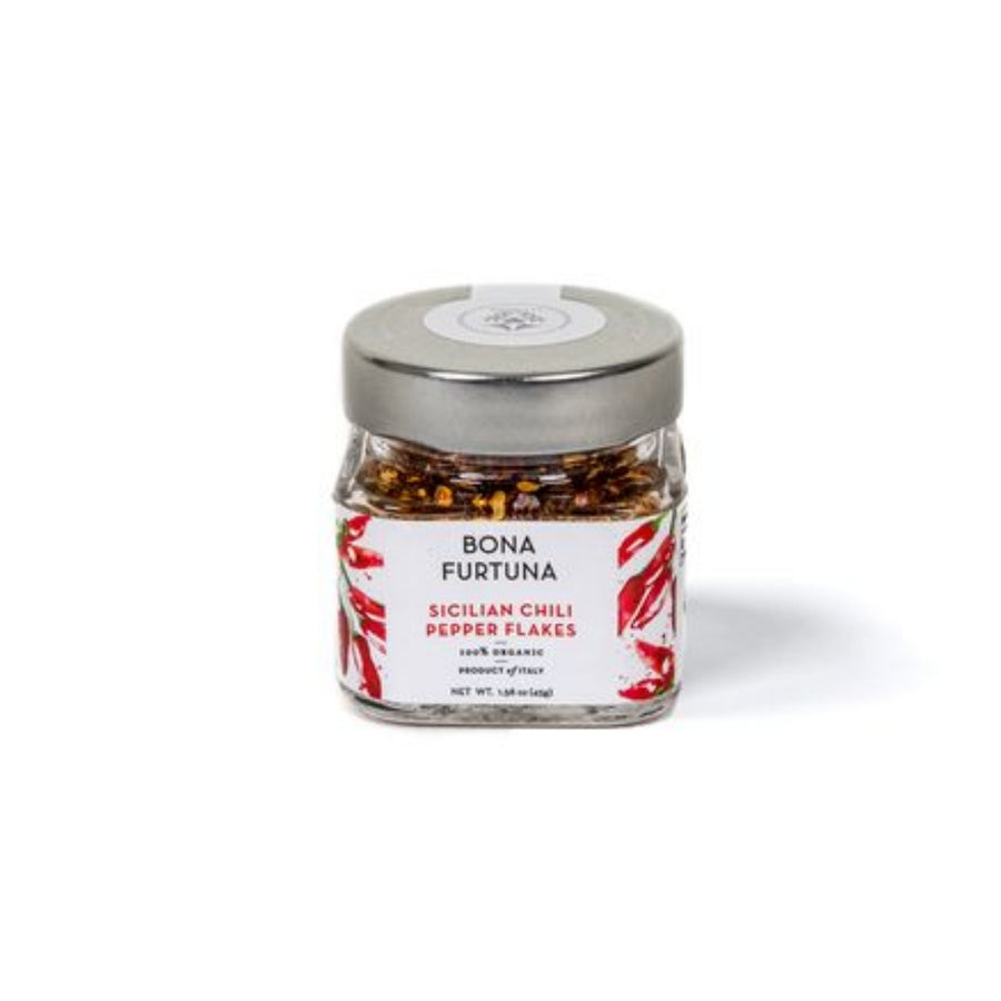 Organic Sicilian Chili Pepper Flakes in a Jar | Bona Furtuna | Awesome Extras @ Spice Craze®