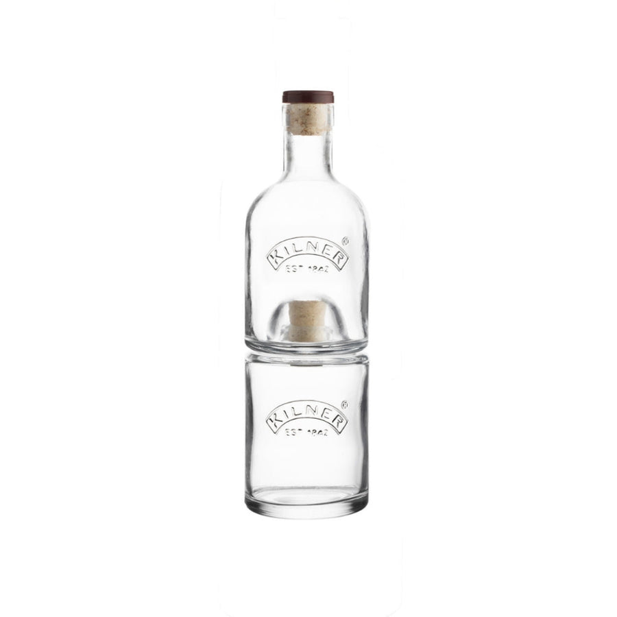 Stackable Bottle Set - Two Glass Bottles with Cork Lids | Kilner® by The Rayware Group | Keeping It Pretty @ Spice Craze®